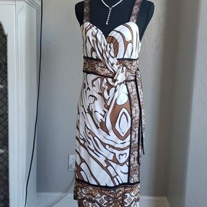 Silk Diane Von Furstenburg Front Tie Wrap Dress